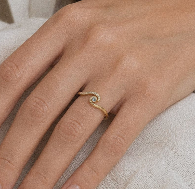 Onda Ring, worn